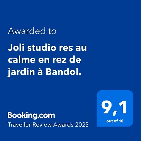 Joli Res Au Calme En Rez De Jardin A Bandol. Apartment